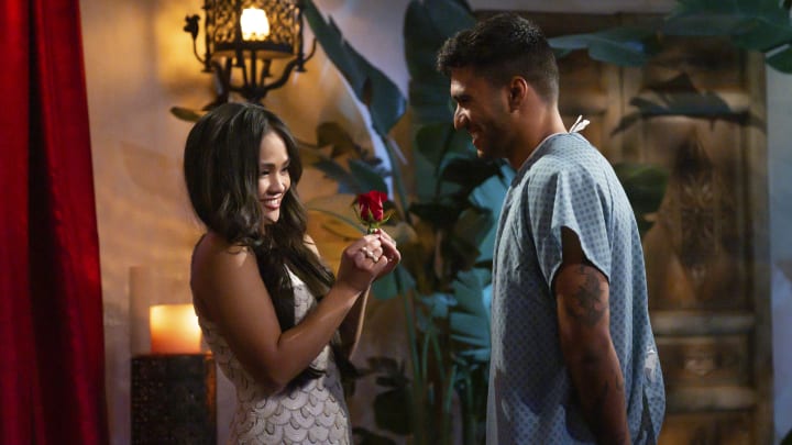 THE BACHELORETTE - "2101" Jenn Tran's jet-setting journey to find love begins as 25 men arrive ready to make a lasting impression. Setting the stage for a history-making season, night one will unfold at a new mansion before Jenn and her men head to exotic locales. MONDAY, JULY 8 (8:00-10:01 p.m. EDT) on ABC. (Disney/John Fleenor) 
JENN TRAN, JOHNATHAN J.