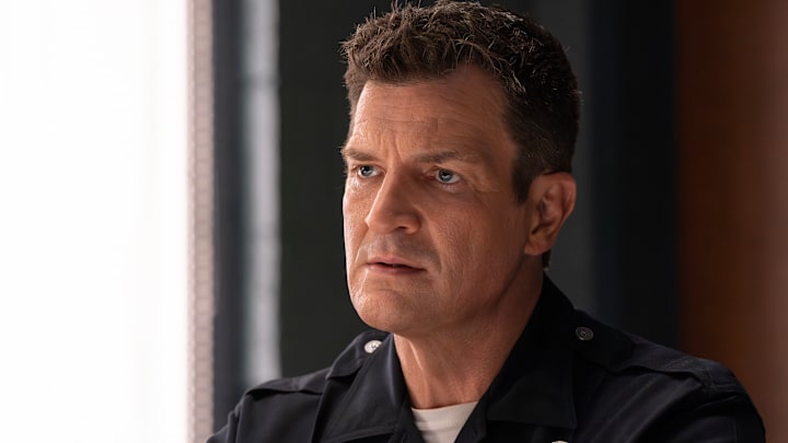 THE ROOKIE - ÒBurn 4 LoveÓ - ItÕs ValentineÕs Day, and the team is on the hunt for someone who is setting more than hearts on fire. Meanwhile, Celina thinks MilesÕ recent string of bad luck is the result of a curse, and sheÕs determined to break it. MONDAY, FEB. 9 (10:00-11:00 p.m. EST) on ABC. (Disney/Mike Taing) 
NATHAN FILLION