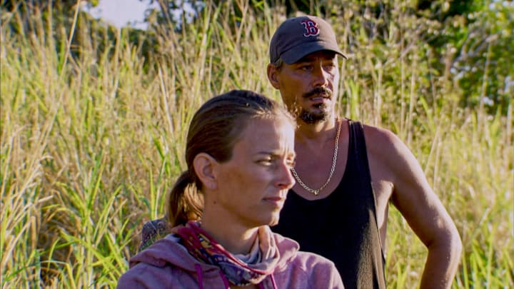"The Penultimate Step of the War" - Amber Brkich Mariano and Boston Rob Mariano on the two-hour Thirteenth episode of SURVIVOR: WINNERS AT WAR, airing Wednesday, May 6th (8:00-10:00 PM, ET/PT) on the CBS Television Network. Photo: Screen Grab/CBS Entertainment ©2020 CBS Broadcasting, Inc. All Rights Reserved