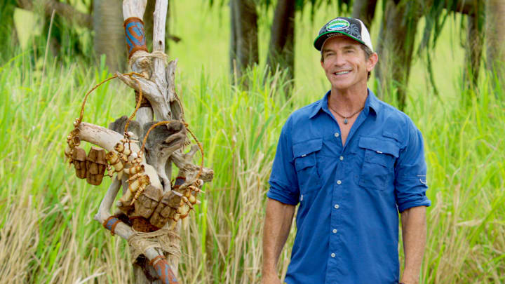 "Two for the Price of One" - Jeff Probst on the Tenth episode of SURVIVOR: Island of Idols airing Wednesday, Nov. 20 (8:00-9:01 PM, ET/PT) on the CBS Television Network. Photo: Screen GrabCBS Entertainment ©2019 CBS Broadcasting, Inc. All Rights Reserved.