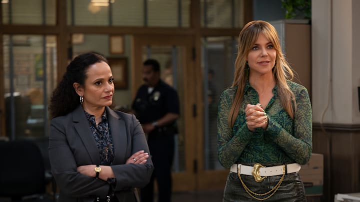 HIGH POTENTIAL - ÒDirty Rotten ScoundrelÓ - MorganÕs intellect and cleaning experience prove useful when the detectives are called to a hotel room murder scene, eventually uncovering the victimÕs many cons. Morgan navigates AvaÕs dating while Soto reveals details about RomanÕs disappearance. TUESDAY, OCT. 8 (10:01-11:00 p.m. EDT) on ABC. (Disney/Carlos Lopez-Calleja) 
JUDY REYES, KAITLIN OLSON