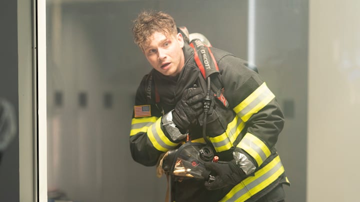 9-1-1 - ÒSick DayÓ - In part one of a two-part episode, the 118 is called to a research lab that has been set on fire and becomes a biohazard. THURSDAY, APRIL 10 (8:00-9:00 p.m. EDT), on ABC. (Disney/Christopher Willard)
OLIVER STARK