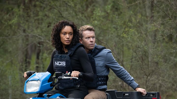 “Hell Weak” – The suspected suicide of a former U.S. Navy SEAL leads NCIS: Sydney to a wellness retreat to investigate a group of his fellow former SEAL buddies, on NCIS: SYDNEY, Friday, March 14 (8:00-9:00 PM, ET/PT) on the CBS Television Network, and streaming on Paramount+ (live and on demand for Paramount+ with SHOWTIME subscribers, or on demand for Paramount+ Essential subscribers the day after the episode airs)*. L-R: Olivia Swann as NCIS Special Agent Captain Michelle Mackey and Todd