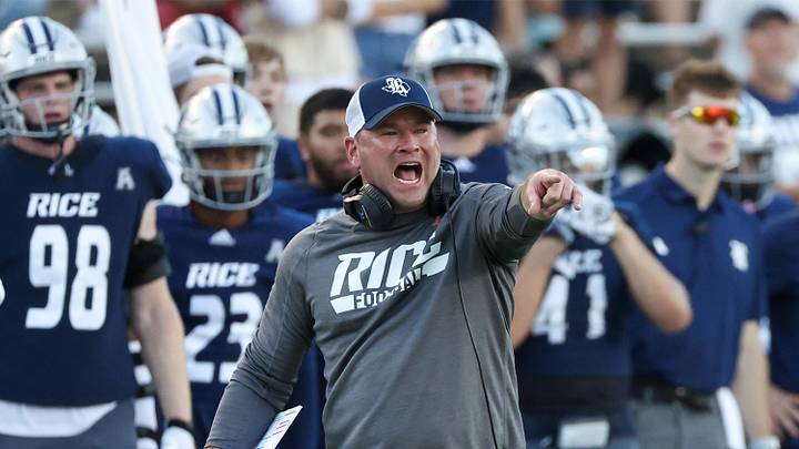 Mike Bloomgren was fired Sunday as head coach of the Rice Owls. Thomas Shea-Imagn Images