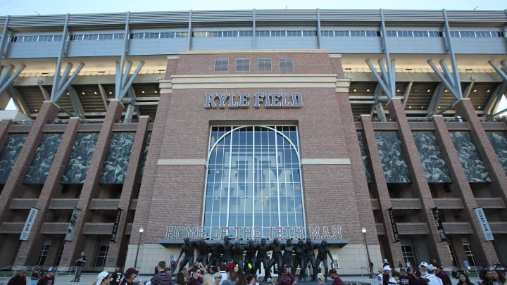 Oct 29, 2016; College Station, TX, USA;  A view of the exterior of Kyle Field before the Texas