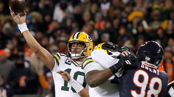 Green Bay Packers quarterback Jordan Love (10) against the Chicagp Bears during their wild-card playoff football game Saturday, January 10, 2026, at Soldier Field in Chicago, Illinois. The Bears defeated the Packers 31-27.
Wm. Glasheen /USA TODAY NETWORK-Wisconsin.