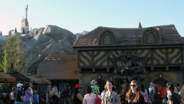Theme park guests explore the grand opening of the New Fantasyland area at Walt Disney World on