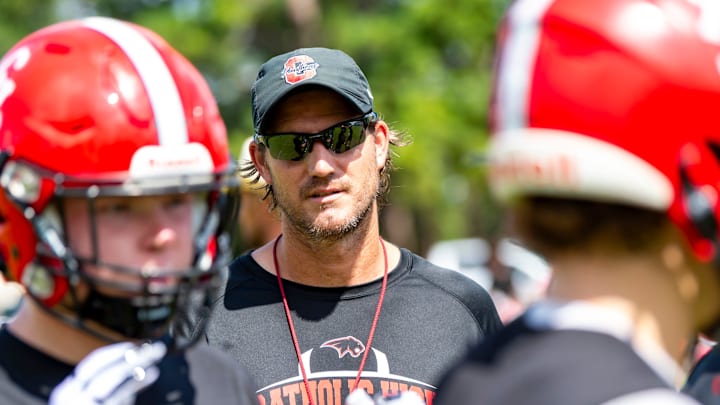 Catholic New Iberia coach Matthew Desormeaux Catholic New Iberia coach Matthew Desormeaux