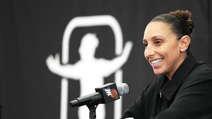 WNBA All-Star Diana Taurasi reflects on her 20 seasons with the Phoenix Mercury during a retirement news conference at the Phoenix Mercury's practice facility on March 13, 2025.