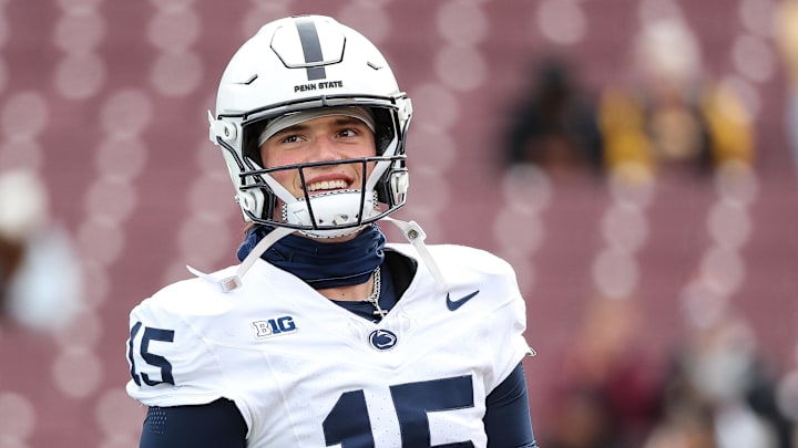 Penn State Nittany Lions quarterback Drew Allar on Nov 23, 2024. Penn State Nittany Lions quarterback Drew Allar on Nov 23, 2024.