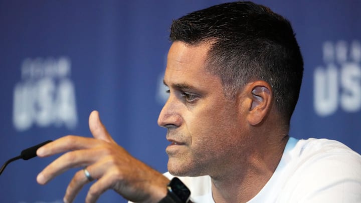 Greg Meehan was the U.S. head women’s coach for the Tokyo Olympics in 2021, and had assistant coach roles in both Rio and Paris. Greg Meehan was the U.S. head women’s coach for the Tokyo Olympics in 2021, and had assistant coach roles in both Rio and Paris.