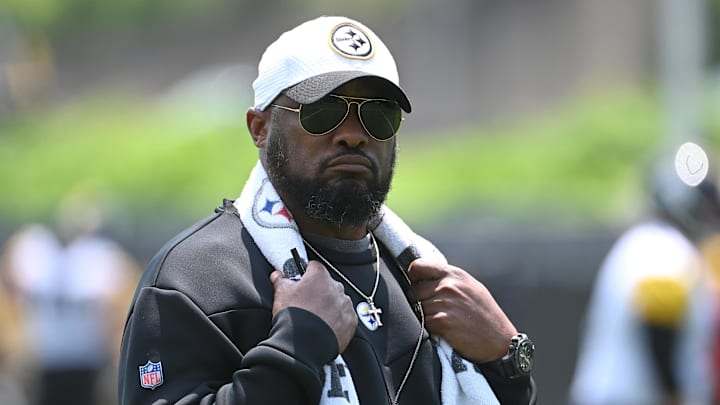 Mike Tomlin at Steelers mini camp.