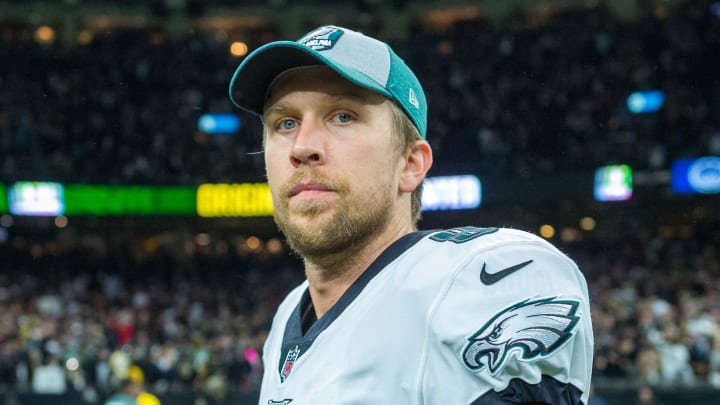 Eagles Quarterback Nick Foles following the NFC divisional playoff football game between the New Orleans Saints and the Philadelphia Eagles on Sunday, Jan. 13, 2019 in New Orleans. Sunday, Jan. 13, 2019.

636830104862582308-v2Saints.Eagles.nfl.playoff-01.13.19-4380.jpg