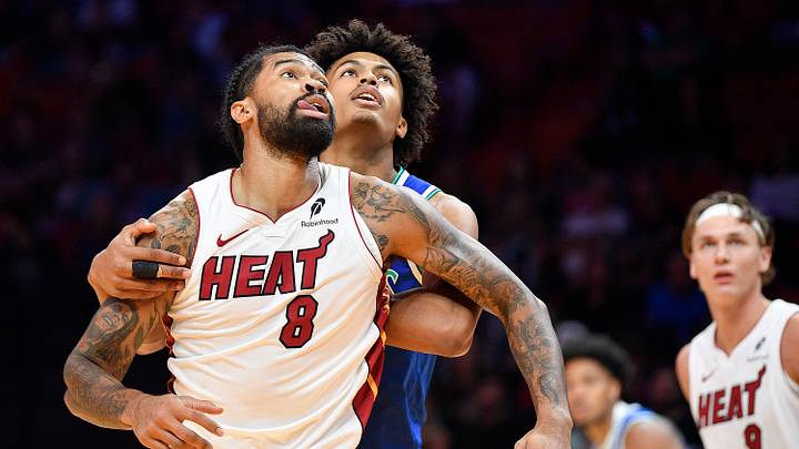 Miami Heat center Nick Richards  (Mandatory Credit: Michael Laughlin-Imagn Images)