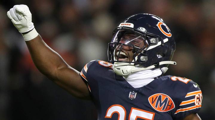 Chicago Bears running back Kyle Monangai (25) against the Green Bay Packers