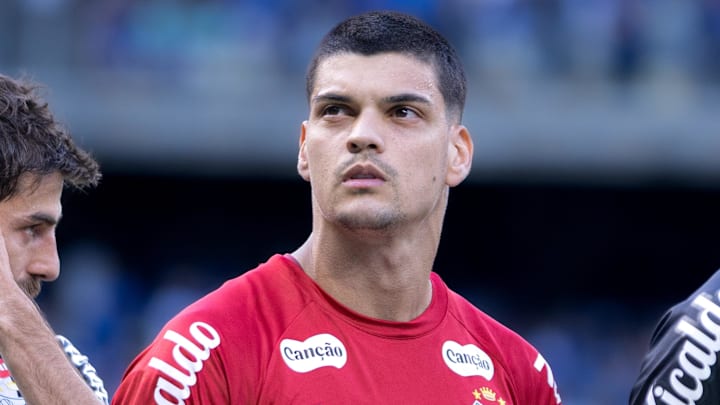 Gabriel Brazão foi importante no empate do Santos no Mineirão