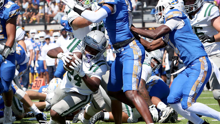 De La Salle's talented sophomore running back  capped the game's first drive, a 65-yarder, with a 5-yard TD run on fourth down of his team's 26-0 win at Serra on Sept. 6, 2025