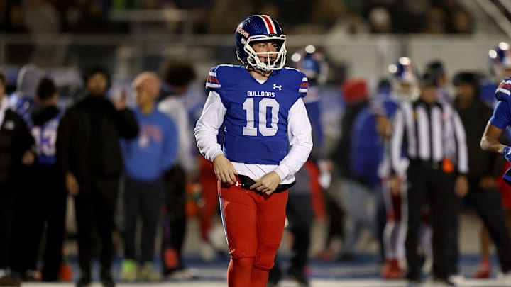Folsom junior quarterback Brody Rudnicki (10) came off the bench late in the third quarter to replace an injured Ryder Lyons, the Gatorade California Player of the Year and BYU commit. Rudnicki's two touchdown passes and a 50-yard scamper helped the Folsom pull off a wild 42-38 comeback win in the CIF Northern California Division 1-AA championship game at Folsom High School. Folsom junior quarterback Brody Rudnicki (10) came off the bench late in the third quarter to replace an injured Ryder Lyons, the Gatorade California Player of the Year and BYU commit. Rudnicki's two touchdown passes and a 50-yard scamper helped the Folsom pull off a wild 42-38 comeback win in the CIF Northern California Division 1-AA championship game at Folsom High School.