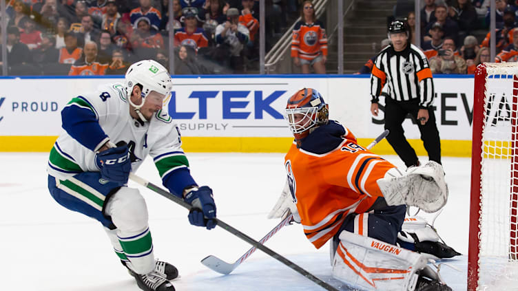 Vancouver Canucks v Edmonton Oilers