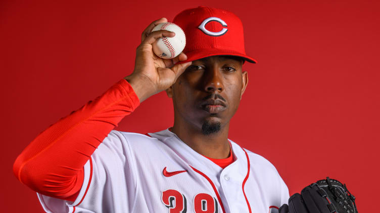 Justin Dunn at Cincinnati Reds Photo Day.