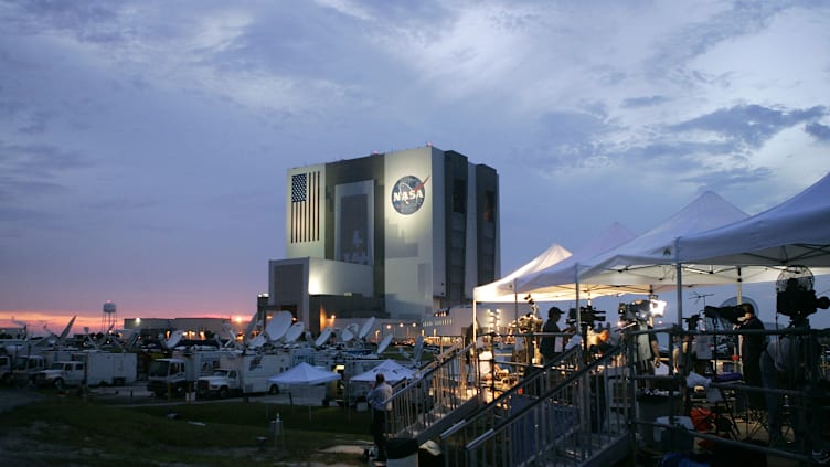 NASA Prepares For Space Shuttle Discovery's Launch