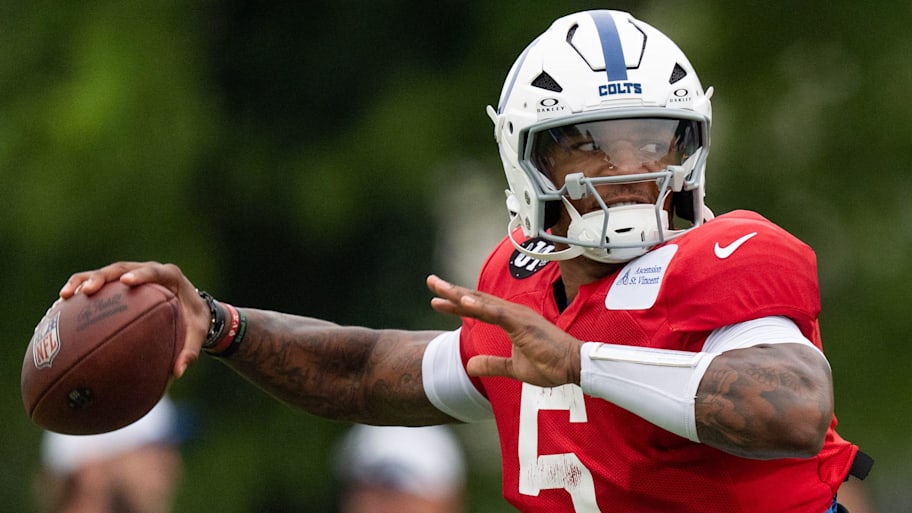 Anthony Richardson's evaluation of his play last season: “I didn’t do enough, you know? I wanted to take a deeper dive into understanding myself and what I needed to improve on.” | Mykal McEldowney/IndyStar / USA TODAY NETWORK via Imagn Images