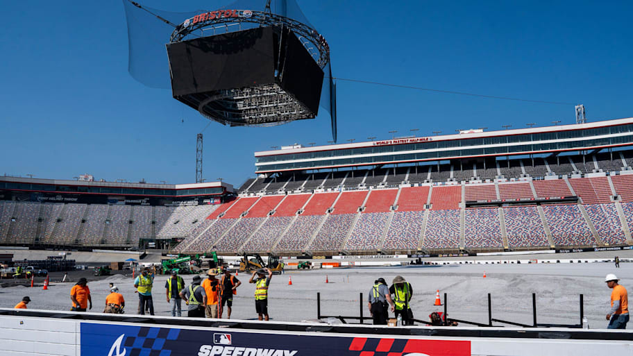 The Speedway Classic at Bristol Motor Speedway between the Braves and Reds will be the first MLB game ever played in a NASCAR track.  | Brianna Paciorka/News Sentinel / USA TODAY NETWORK via Imagn Images