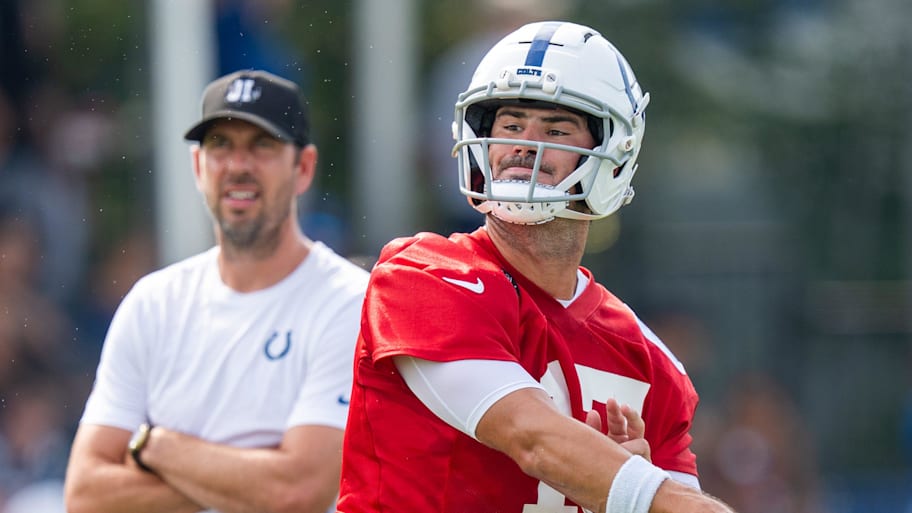 The Indianapolis Colts have named Daniel Jones as the team's starting quarterback. | Mykal McEldowney/IndyStar / USA TODAY NETWORK via Imagn Images