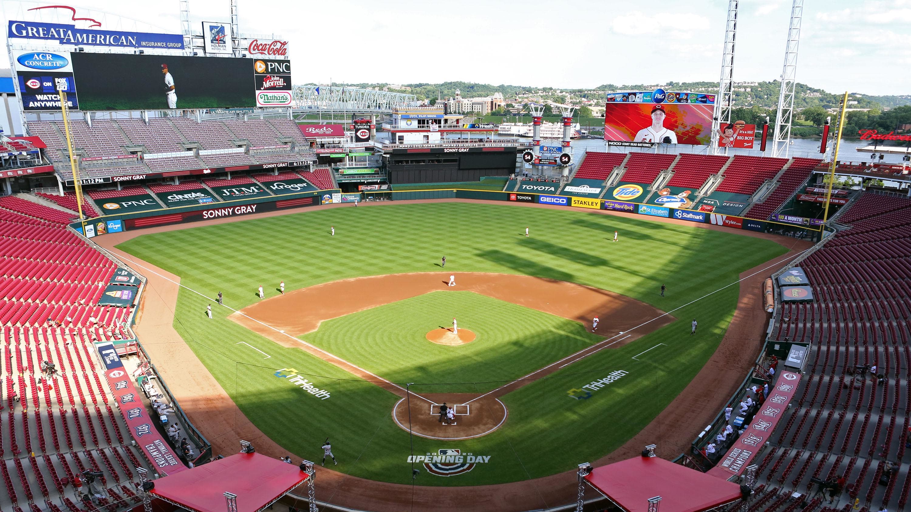 Jul 24, 2020; Cincinnati, Ohio, USA; An overall view at the start of the game during the Detroit