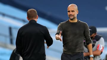Pep Guardiola goes head-to-head with Brendan Rodgers