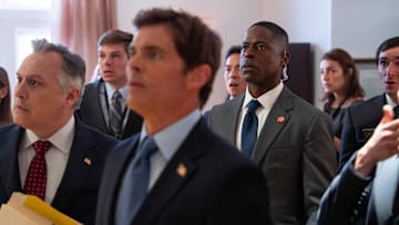 PARADISE - “The Day” - Sinatra and Xavier confront the past, returning to the harrowing day that brought them to Paradise. DAVID AARON BAKER, JAMES MARSDEN, STERLING K. BROWN