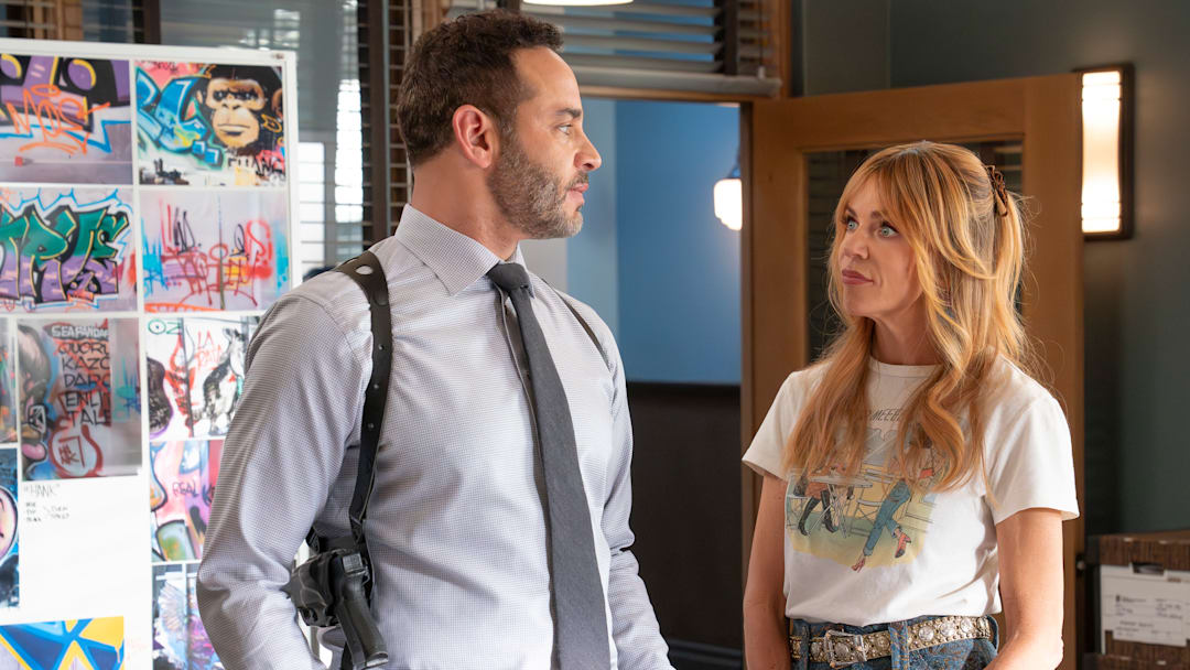 HIGH POTENTIAL on ABC. (Disney/Mitchell Haaseth) 
DANIEL SUNJATA, KAITLIN OLSON