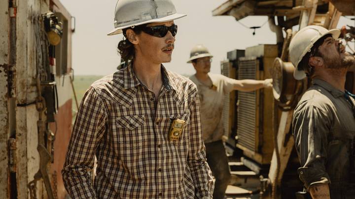 Jacob Lofland as Cooper Norris in Landman episode 2, season 2, streaming on Paramount+. Photo Credit: Emerson Miller/Paramount+