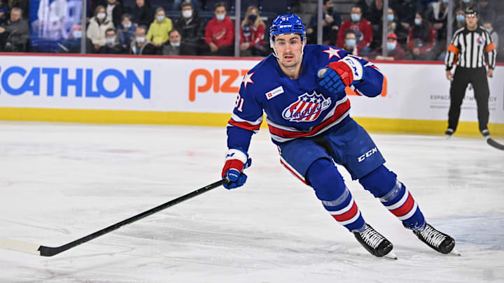 Brett Murray (81) in a game against the Laval Rocket earlier in the season. 