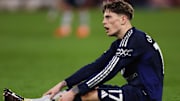 El argentino Alejandro Garnacho lamenta la derrota del equipo