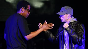 Jay-Z And Eminem Perform And Launch "DJ Hero" - Show