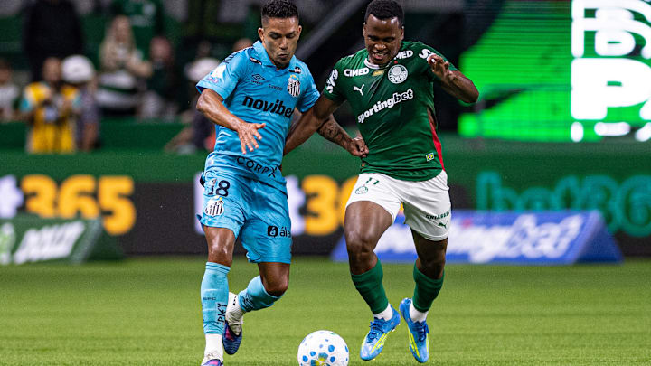 Palmeiras e Santos empatam no primeiro Clássico da Saudade do Brasileirão Série A 2026