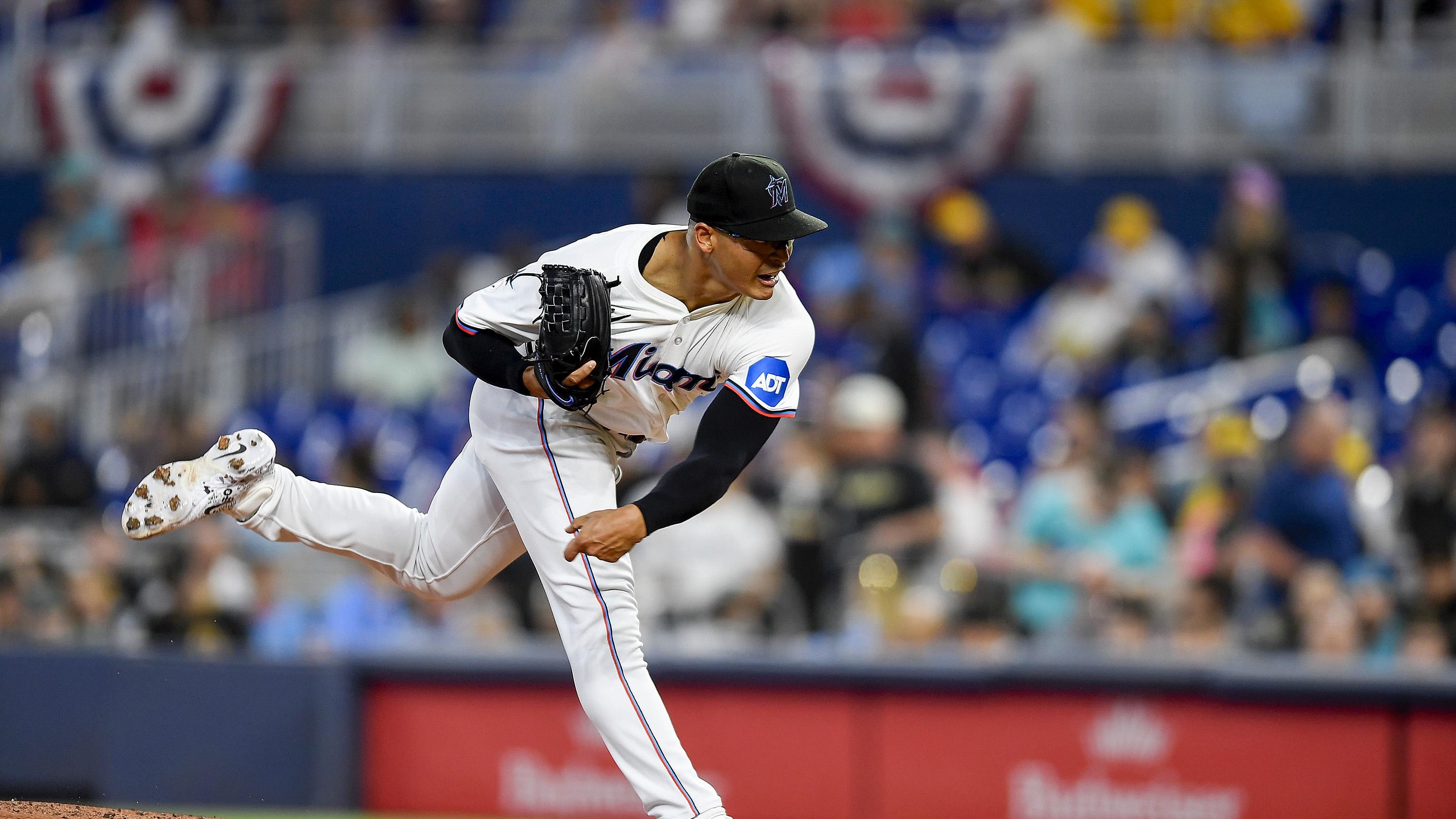 Apr 5, 2024; Cumberland, Georgia, USA; Arizona Diamondbacks starting pitcher Tommy Henry (47)