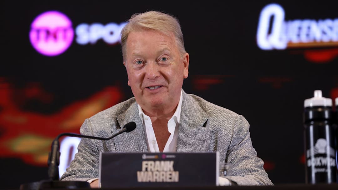 Promoter Frank Warren during the Joe Joyce v Derek Chisora Final Press Conference in London O2 on July 25, 2024.