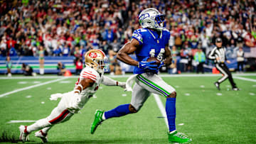 DK Metcalf of the Seattle Seahawks