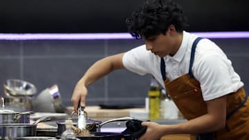 NEXT LEVEL CHEF: Contestant Arnav in the NEXT LEVEL CHEF episode "Special O' Cajun" airing Thursday, April 17 (8:00-9:00 PM ET/PT) on FOX. CR: Lorraine O’Sullivan / FOX. ©2025 FOX Media LLC.