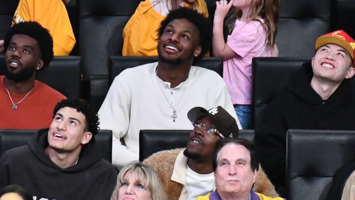 Celebrities At The Los Angeles Lakers Game