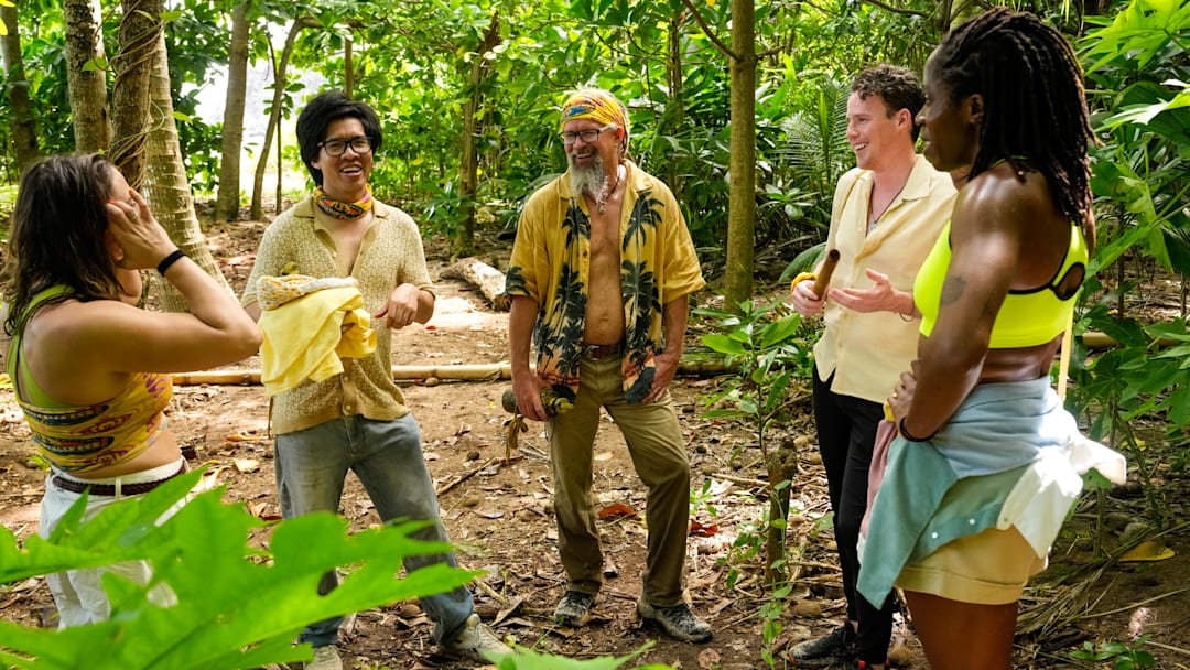 “Act One of a Horror Film” – SURVIVOR. Pictured (L-R): Jason Treul, Matt Williams, and Steven Ramm. Photo: Robert Voets/CBS ©2025 CBS Broadcasting, Inc. All Rights Reserved.