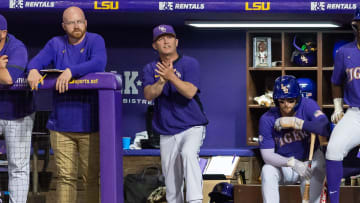 Tigers head coach Jay Johnson as the LSU Tigers take on the Tennessee Volunteers at Alex Box Stadium in Baton Rouge, La. Thursday, March 30, 2023.