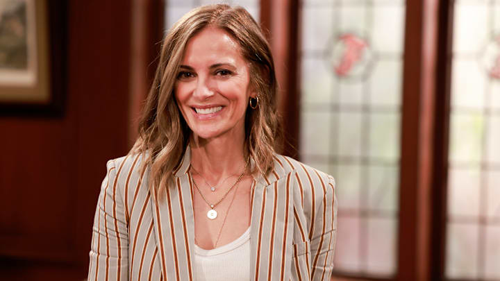 "Episode #9342" -- Coverage of the CBS Original Daytime Series THE BOLD AND THE BEAUTIFUL, scheduled to air on the CBS Television Network. Pictured: Rebecca Budig as Dr. Taylor Hayes.