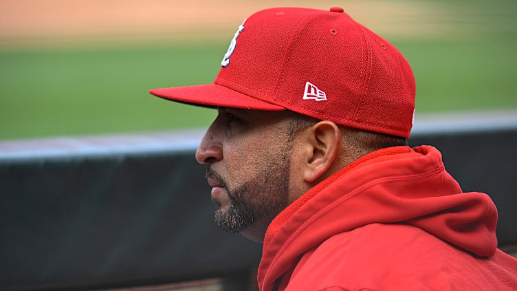 Marmol watches his team on the field.