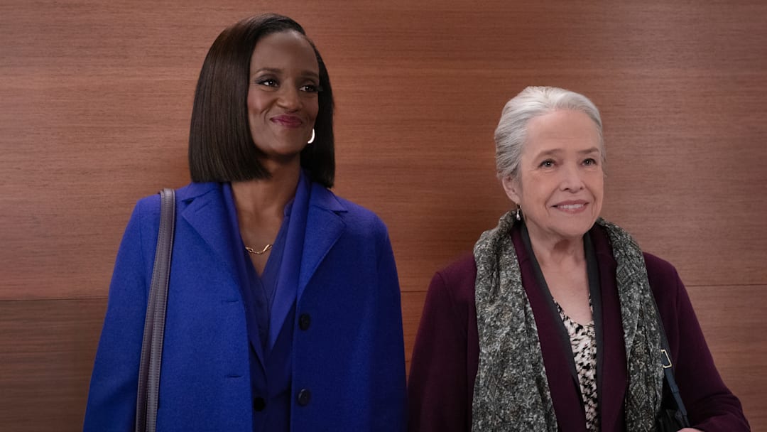 Matlock - “Call It a Christmas Gift” – Pictured (L-R): Skye P. Marshall as Olympia Lawrence and Kathy Bates as Madeline Matlock