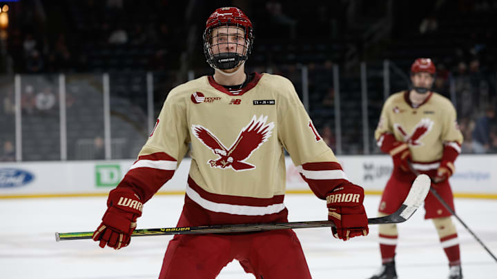 Boston College forward James Hagens could be a great fit for the Chicago Blackhawks in the 2025 NHL Draft.
