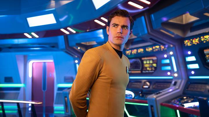 Paul Wesley as Kirk in Star Trek: Strange New Worlds, streaming on Paramount+, 2023. Photo Cr: Kharen Hill/Paramount+