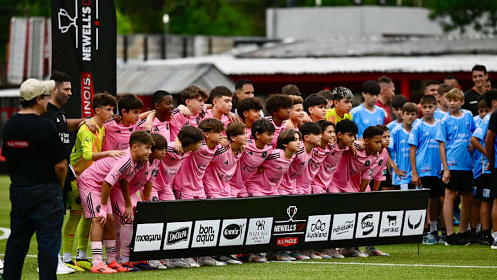 12-year-old Thiago Messi played against his father's boyhood club. 12-year-old Thiago Messi played against his father's boyhood club.